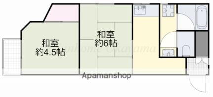 岡山県岡山市北区富田町2丁目 柳川駅 2DK マンション 賃貸物件詳細