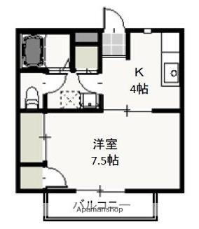 岡山県岡山市南区築港緑町1丁目 岡山駅 1K アパート 賃貸物件詳細