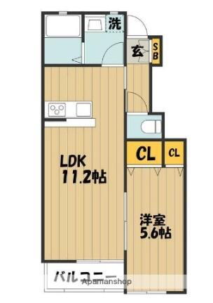 岡山県岡山市北区平野 庭瀬駅 1LDK アパート 賃貸物件詳細