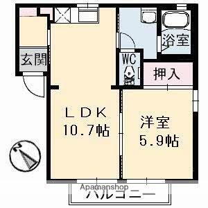 岡山県岡山市南区郡 八浜駅 1LDK アパート 賃貸物件詳細