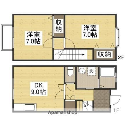 岡山県岡山市北区富町1丁目 備前三門駅 2DK 一戸建て 賃貸物件詳細