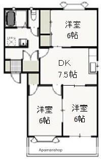 岡山県岡山市中区浜1丁目 西川原駅 3DK アパート 賃貸物件詳細