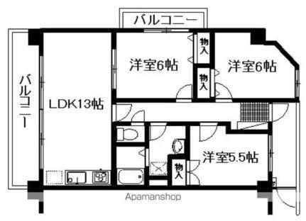 岡山県岡山市北区新屋敷町1丁目 大元駅 3LDK マンション 賃貸物件詳細