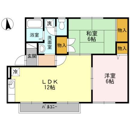 ボナール平松 2階 2LDK 賃貸物件詳細