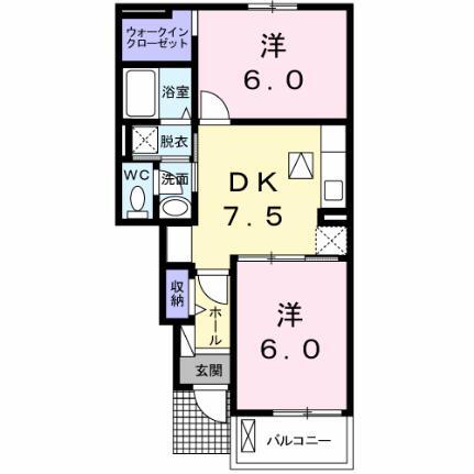 フローレスタタウンＢ 1階 2DK 賃貸物件詳細