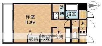 岡山県岡山市北区中井町2丁目 法界院駅 1K マンション 賃貸物件詳細
