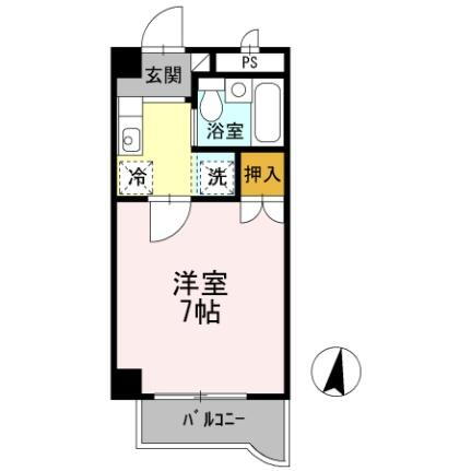 カナンハイツ大元 4階 1K 賃貸物件詳細