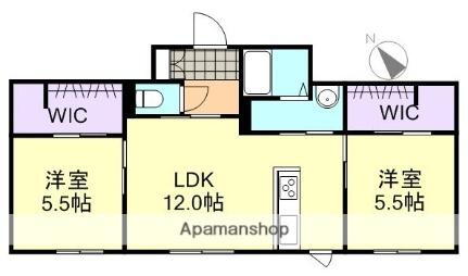 岡山県倉敷市福田町福田 弥生駅 2LDK アパート 賃貸物件詳細