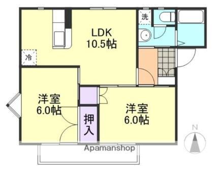 岡山県浅口市鴨方町鴨方 鴨方駅 2LDK アパート 賃貸物件詳細