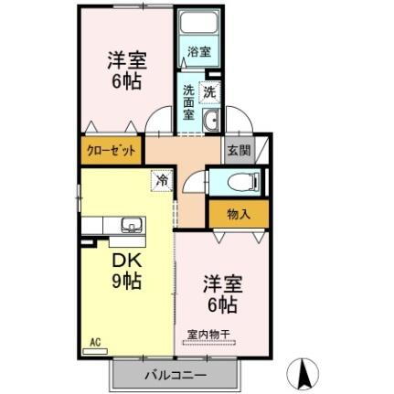 岡山県倉敷市玉島八島 新倉敷駅 2DK アパート 賃貸物件詳細