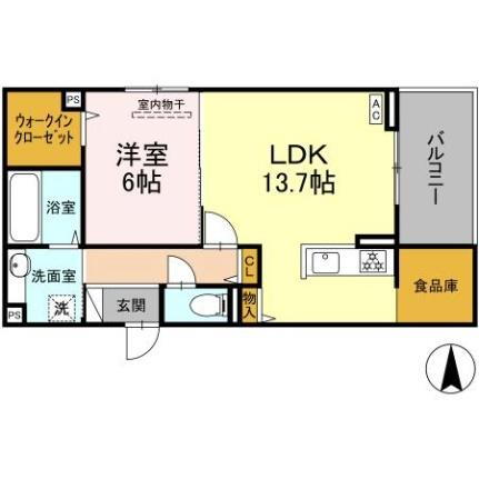 （仮）Ｄーｒｏｏｍ東富井 2階 1LDK 賃貸物件詳細