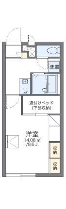 広島県福山市千代田町2丁目 福山駅 1K アパート 賃貸物件詳細