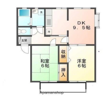 広島県福山市手城町2丁目 福山駅 2DK アパート 賃貸物件詳細