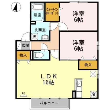 広島県福山市御船町2丁目 福山駅 2LDK アパート 賃貸物件詳細