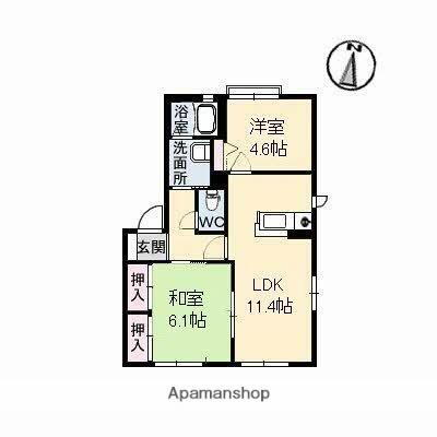 広島県福山市南松永町2丁目 松永駅 2LDK アパート 賃貸物件詳細