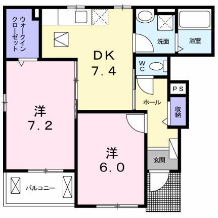 広島県東広島市黒瀬松ケ丘 東広島駅 2DK アパート 賃貸物件詳細