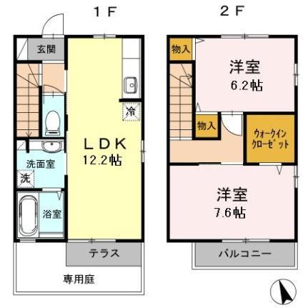 ペジーブル黒川 2LDK 賃貸物件詳細
