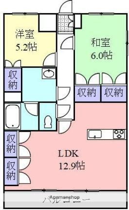 細谷マンション 5階 2LDK 賃貸物件詳細