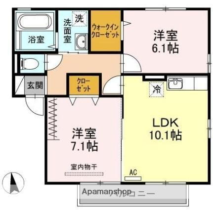 香川県高松市元山町 木太東口駅 2LDK アパート 賃貸物件詳細