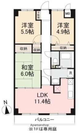 香川県高松市太田下町 伏石駅 3LDK マンション 賃貸物件詳細