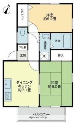 香川県高松市国分寺町福家 挿頭丘駅 2DK アパート 賃貸物件詳細