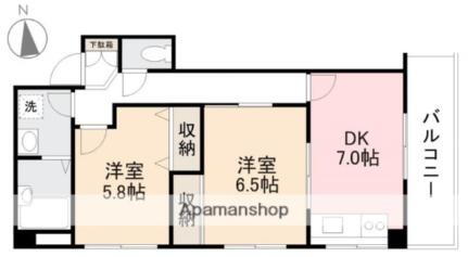 香川県高松市番町２丁目 昭和町駅 2DK マンション 賃貸物件詳細