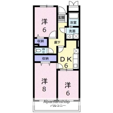 メゾン　エトワール 2階 3DK 賃貸物件詳細