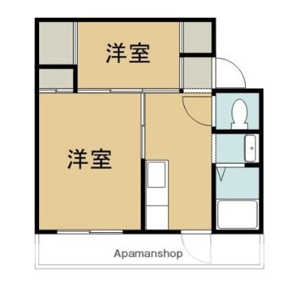 ヴィラナリー川津　２棟 4階 2K 賃貸物件詳細