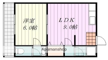 コーポひかり 2階 1LDK 賃貸物件詳細