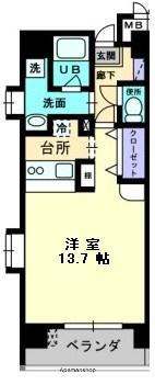 愛媛県松山市藤原町 土橋駅 1K マンション 賃貸物件詳細
