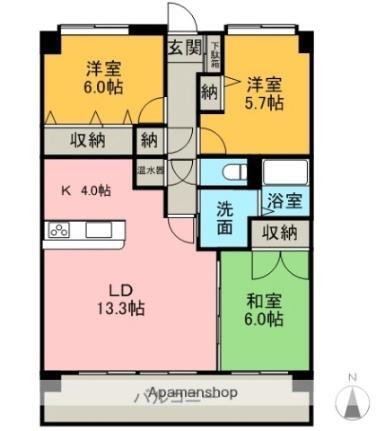 愛媛県松山市石手3丁目 道後公園駅 3LDK マンション 賃貸物件詳細