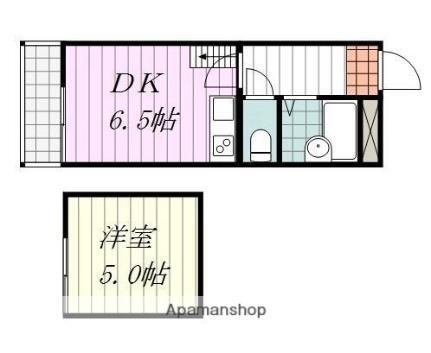 愛媛県松山市立花5丁目 石手川公園駅 1DK アパート 賃貸物件詳細