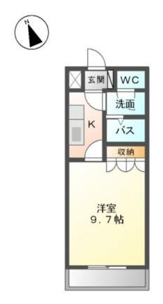 愛媛県東温市北方 横河原駅 1K アパート 賃貸物件詳細