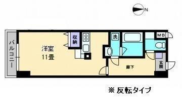 愛媛県松山市空港通1丁目 土居田駅 1K マンション 賃貸物件詳細