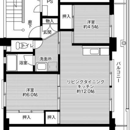 ビレッジハウス白川２号棟 5階 2LDK 賃貸物件詳細