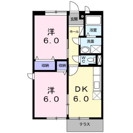 熊本県玉名市築地 玉名駅 2DK アパート 賃貸物件詳細