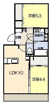 熊本県八代市長田町 新八代駅 2LDK アパート 賃貸物件詳細