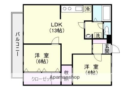 鹿児島県鹿児島市西陵1丁目 2LDK マンション 賃貸物件詳細