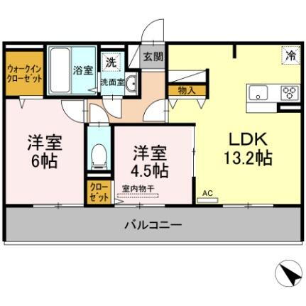 鹿児島県鹿児島市東谷山5丁目 谷山駅 2LDK アパート 賃貸物件詳細