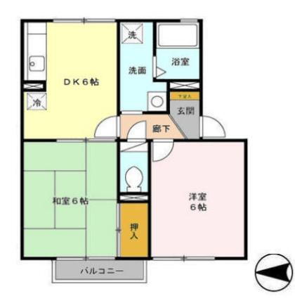 鹿児島県鹿児島市本名町 鹿児島駅前駅 2DK アパート 賃貸物件詳細