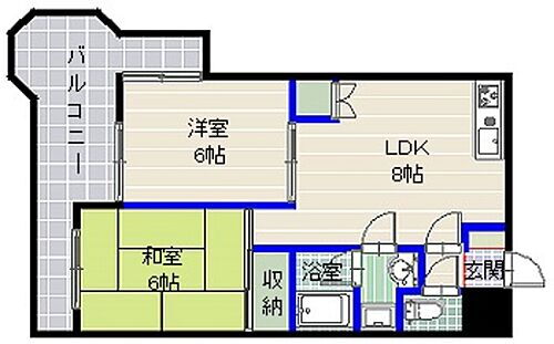 ヒルウォーカー西新 5階 2LDK 賃貸物件詳細