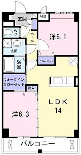 神奈川県相模原市南区東林間1丁目 東林間駅 2LDK マンション 賃貸物件詳細