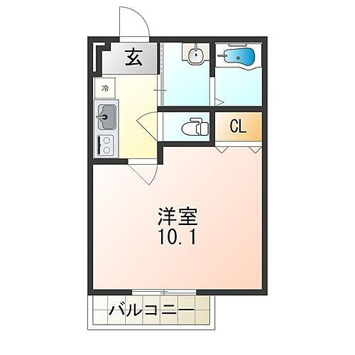 兵庫県尼崎市西立花町2丁目 立花駅 1K アパート 賃貸物件詳細