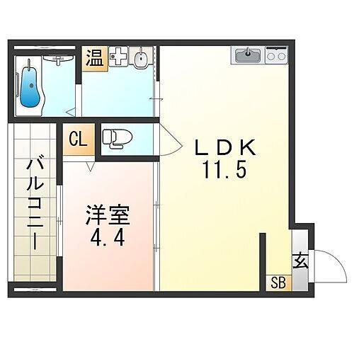 大阪府大阪市西成区玉出中1丁目 岸里玉出駅 1LDK アパート 賃貸物件詳細