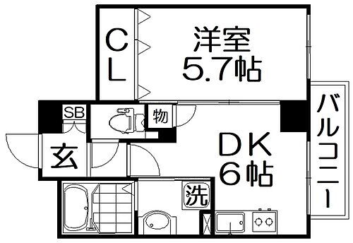 大阪府寝屋川市香里南之町28-18 香里園駅 1DK マンション 賃貸物件詳細