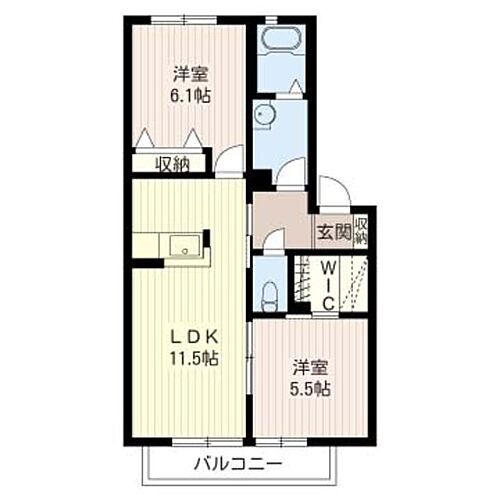 メゾン　大沢 2階 2LDK 賃貸物件詳細
