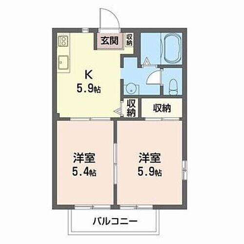 パールサン 1階 2K 賃貸物件詳細