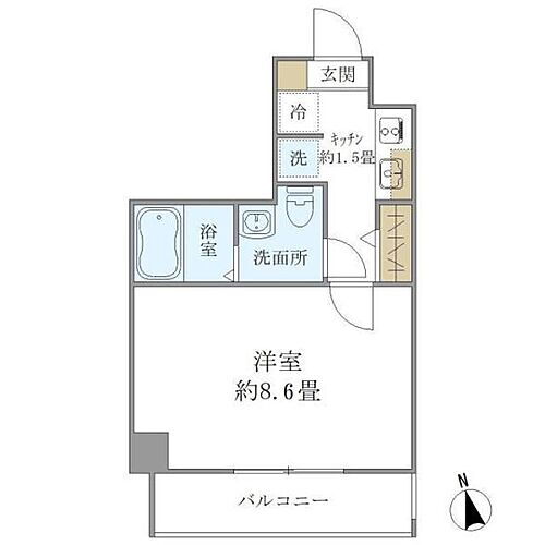 東京都港区芝2丁目 芝公園駅 1K マンション 賃貸物件詳細
