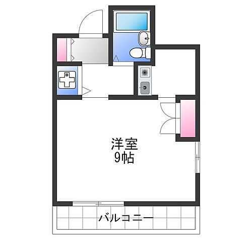 ジョイフル岸和田 2階 1K 賃貸物件詳細