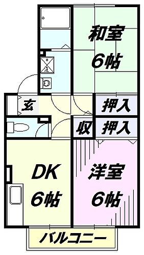 埼玉県狭山市入間川1丁目12-24 狭山市駅 2DK アパート 賃貸物件詳細